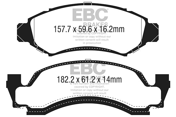 EBC Brakes Brake Pad - DP41265R