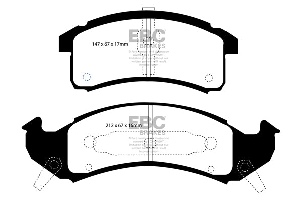 EBC Brakes Brake Pad - DP41271R