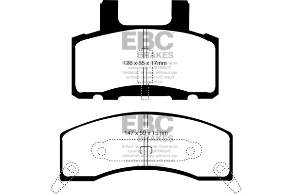 EBC Brakes Brake Pad - UD1274