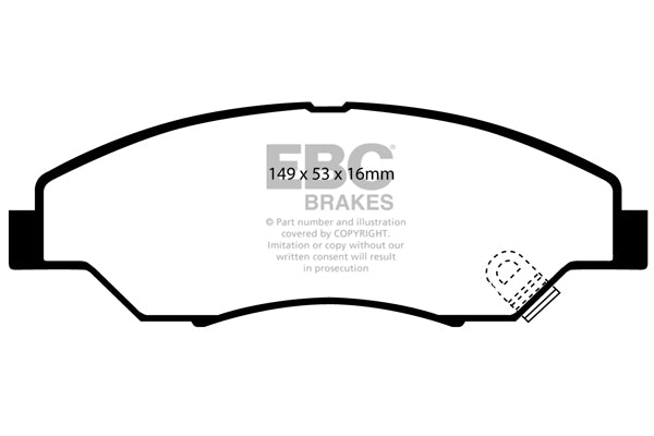 EBC Brakes Brake Pad - UD1404