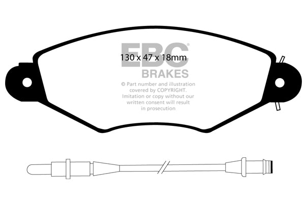 EBC Brakes Brake Pad - UD1406