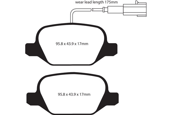 EBC Brakes Brake Pad - UD1430