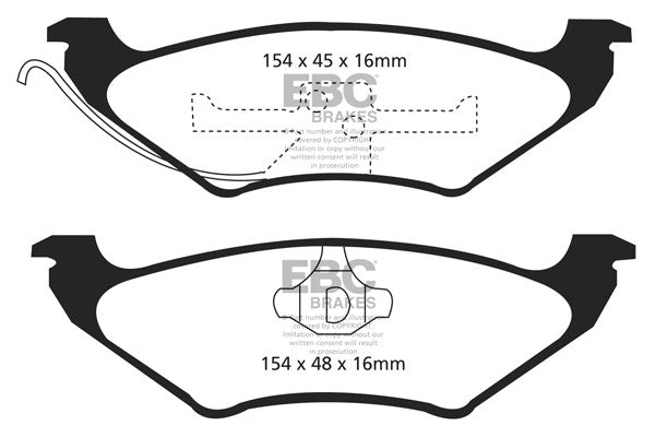 EBC Brakes Brake Pad - DP21625