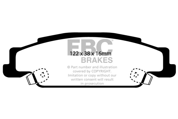 EBC Brakes Brake Pad - DP41646R