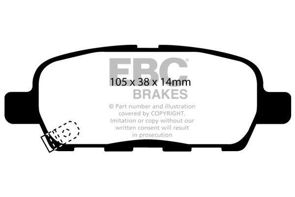 EBC Brakes Brake Pad - DP41666R