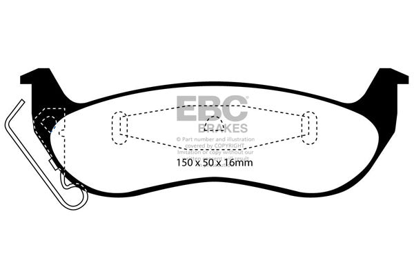 EBC Brakes Brake Pad - DP31677C
