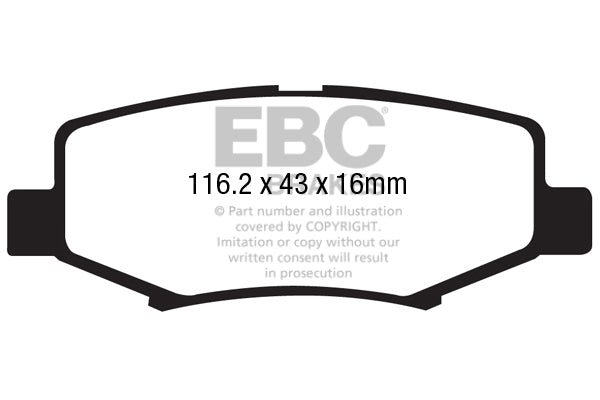 EBC Brakes Brake Pad - DP1799