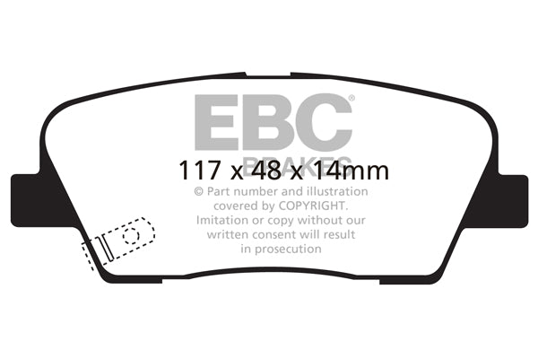 EBC Brakes Brake Pad - DP31806C