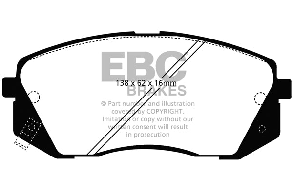 EBC Brakes Brake Pad - DP41809R
