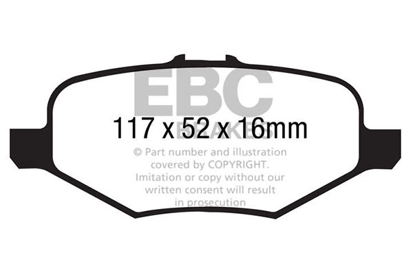 EBC Brakes Brake Pad - DP31887C