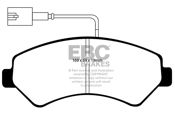 EBC Brakes Brake Pad - DP61969/2