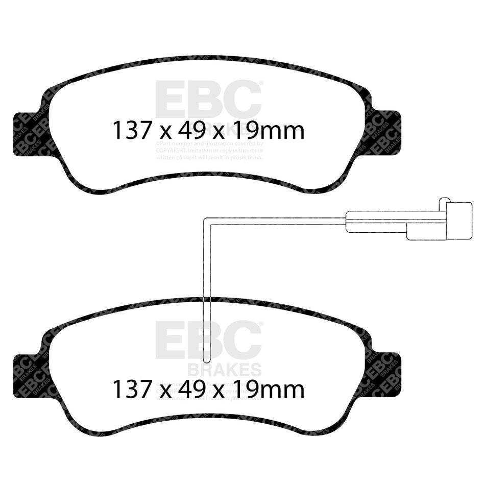 EBC Brakes Brake Pad - DP41974/2R