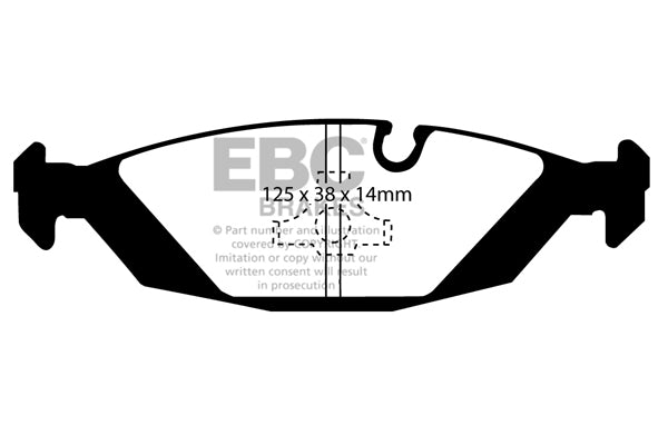 EBC Brakes Brake Pad - DP3447C