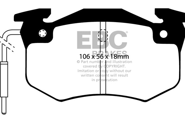 EBC Brakes Brake Pad - UD458