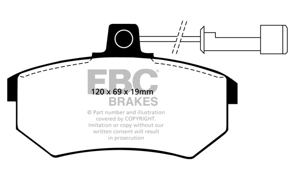 EBC Brakes Brake Pad - DP2486