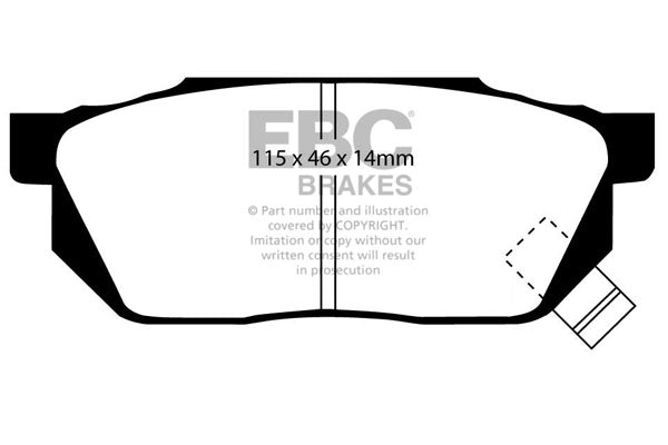 EBC Brakes Brake Pad - DP2570
