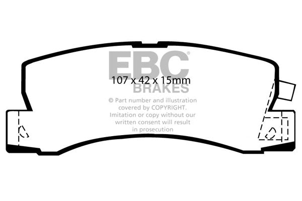 EBC Brakes Brake Pad - DP4628R
