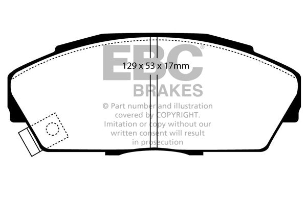 EBC Brakes Brake Pad - DP4719/2R