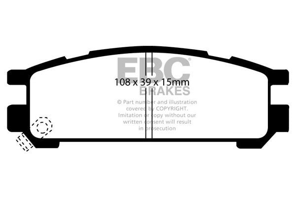 EBC Brakes Brake Pad - DP3821C