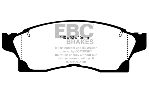 EBC Brakes Brake Pad - DP3936C