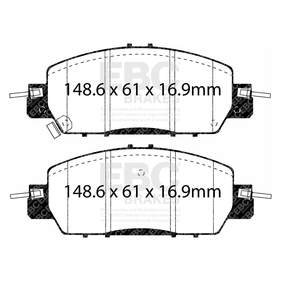 EBC Brakes Brake Pad - DPX3062
