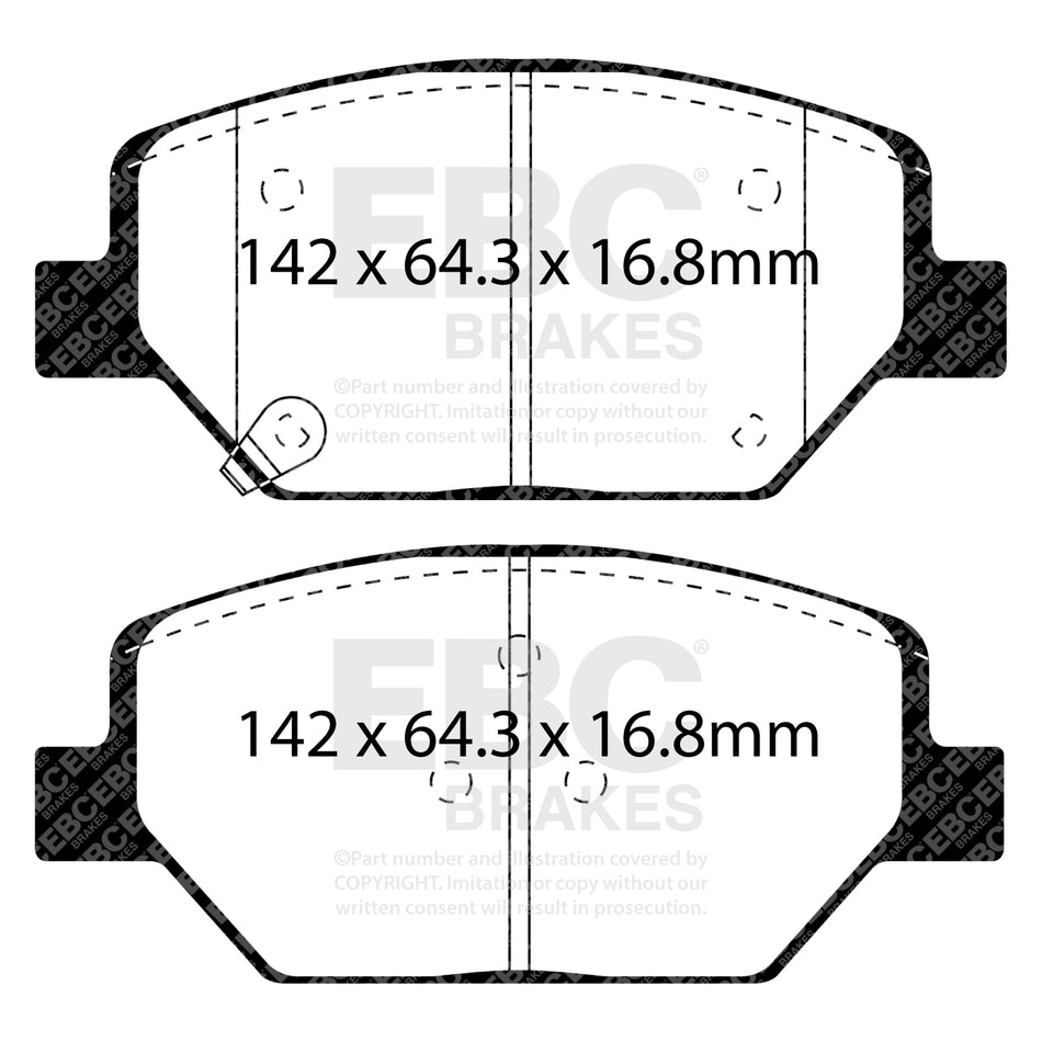 EBC Brakes Brake Pad - DPX3065