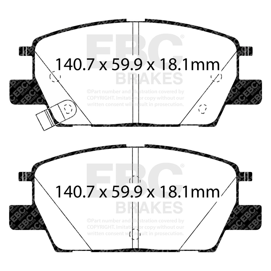 EBC Brakes Brake Pad - DPX3068
