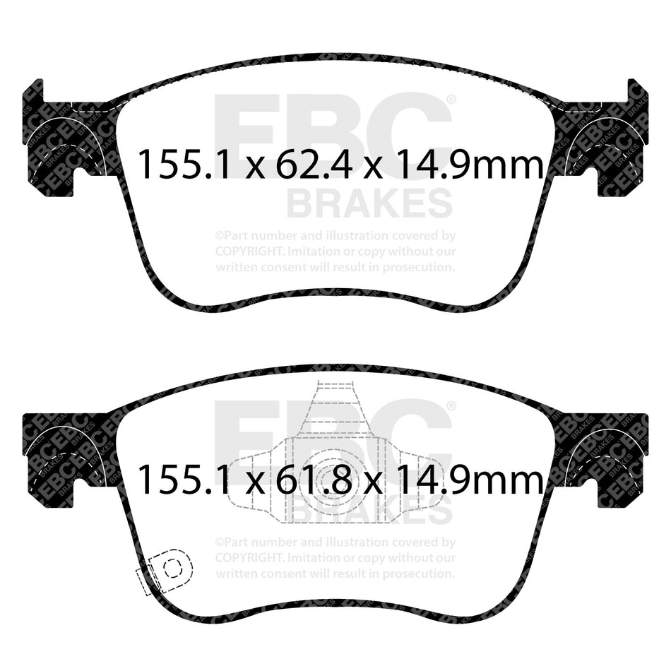 EBC Brakes Brake Pad - DPX3109