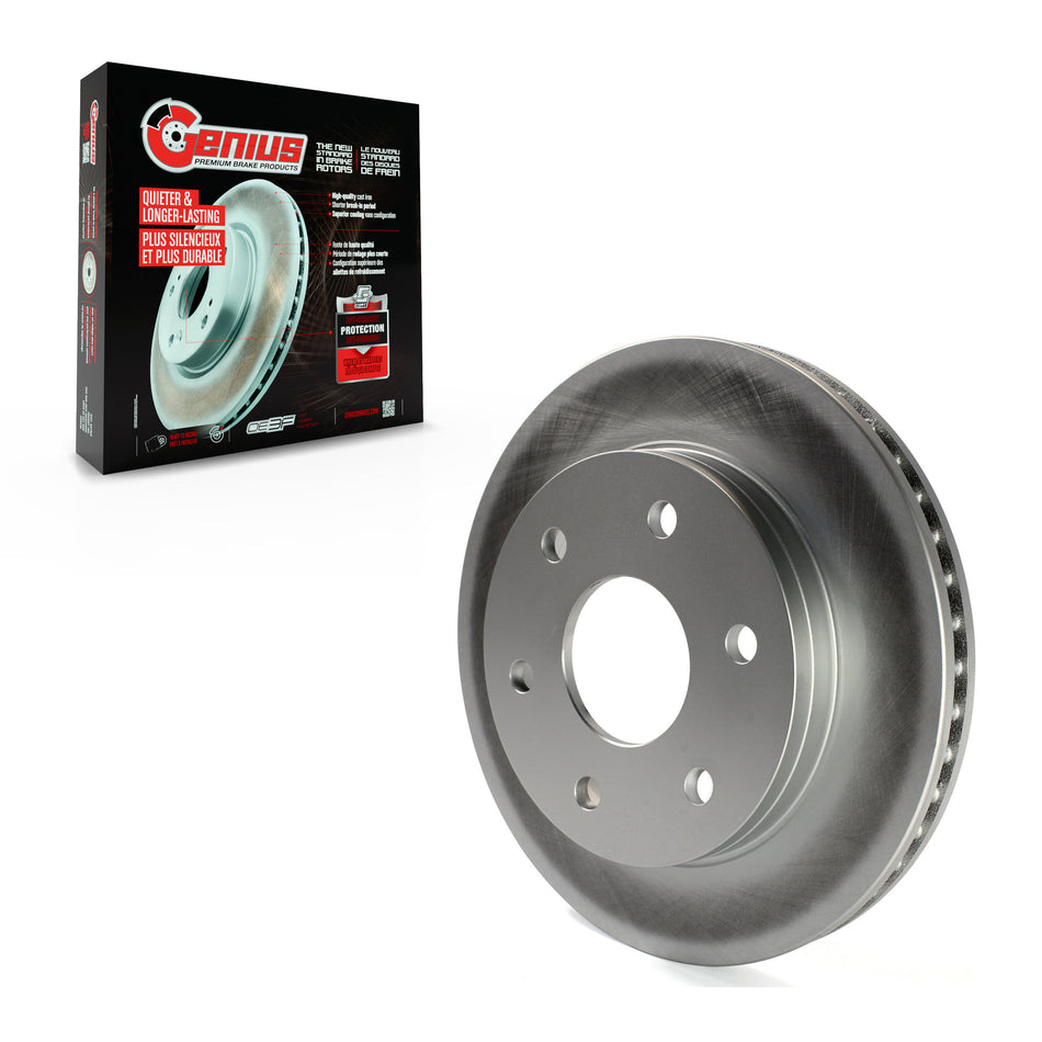 Front Coated Disc Brake Rotor (1 Piece Only) GCR-56825 For Chevrolet GMC Silverado 1500 Sierra Yukon