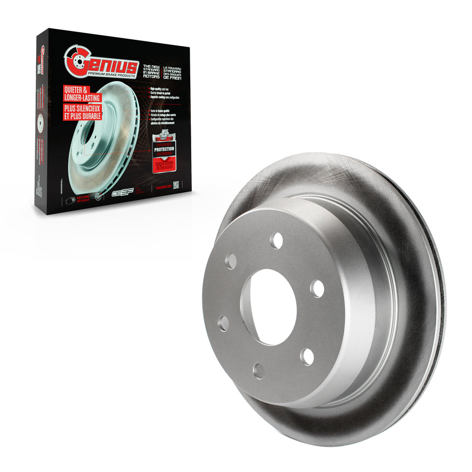 Rear Coated Disc Brake Rotor (1 Piece Only) GCR-56827 For Chevrolet GMC Silverado 1500 Sierra 2500