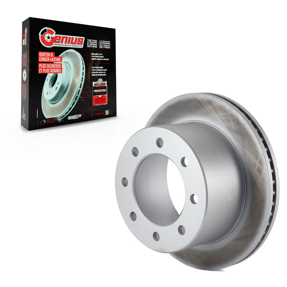 Rear Coated Disc Brake Rotor (1 Piece Only) GCR-56992 For Chevrolet GMC Express 3500 Savana Sierra