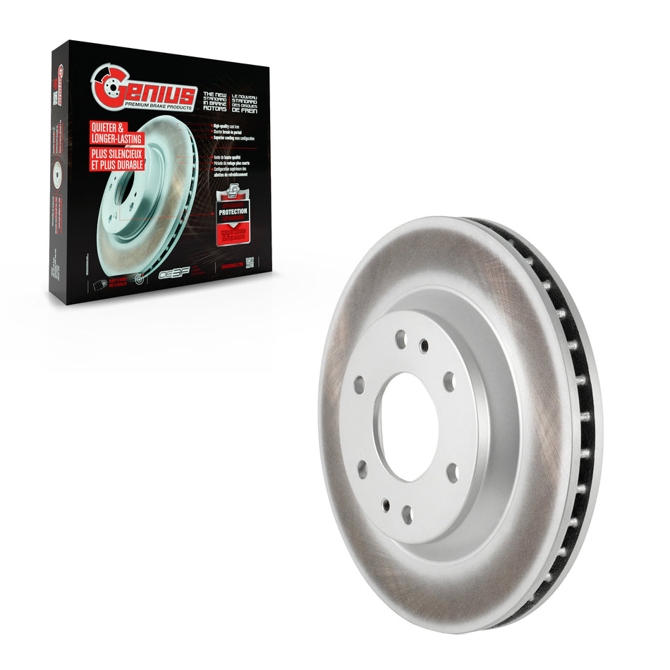 Front Coated Disc Brake Rotor (1 Piece Only) GCR-580019 For GMC Envoy Chevrolet Trailblazer Bravada