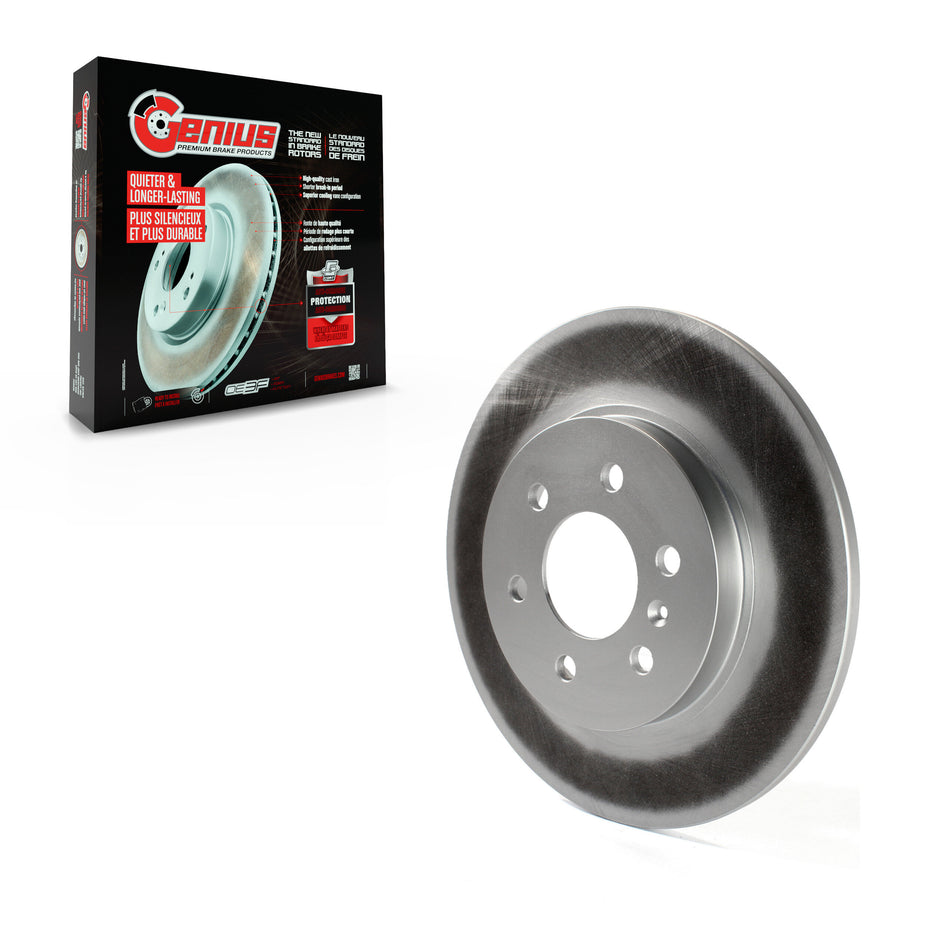 Rear Coated Disc Brake Rotor (1 Piece Only) GCR-580373 For Pontiac Montana Chevrolet Uplander Buick