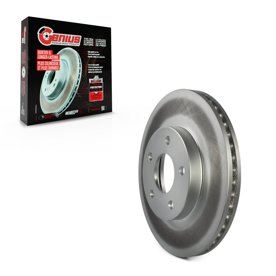 Front Coated Disc Brake Rotor (1 Piece Only) GCR-580503 For Chevrolet Cobalt Pontiac G5