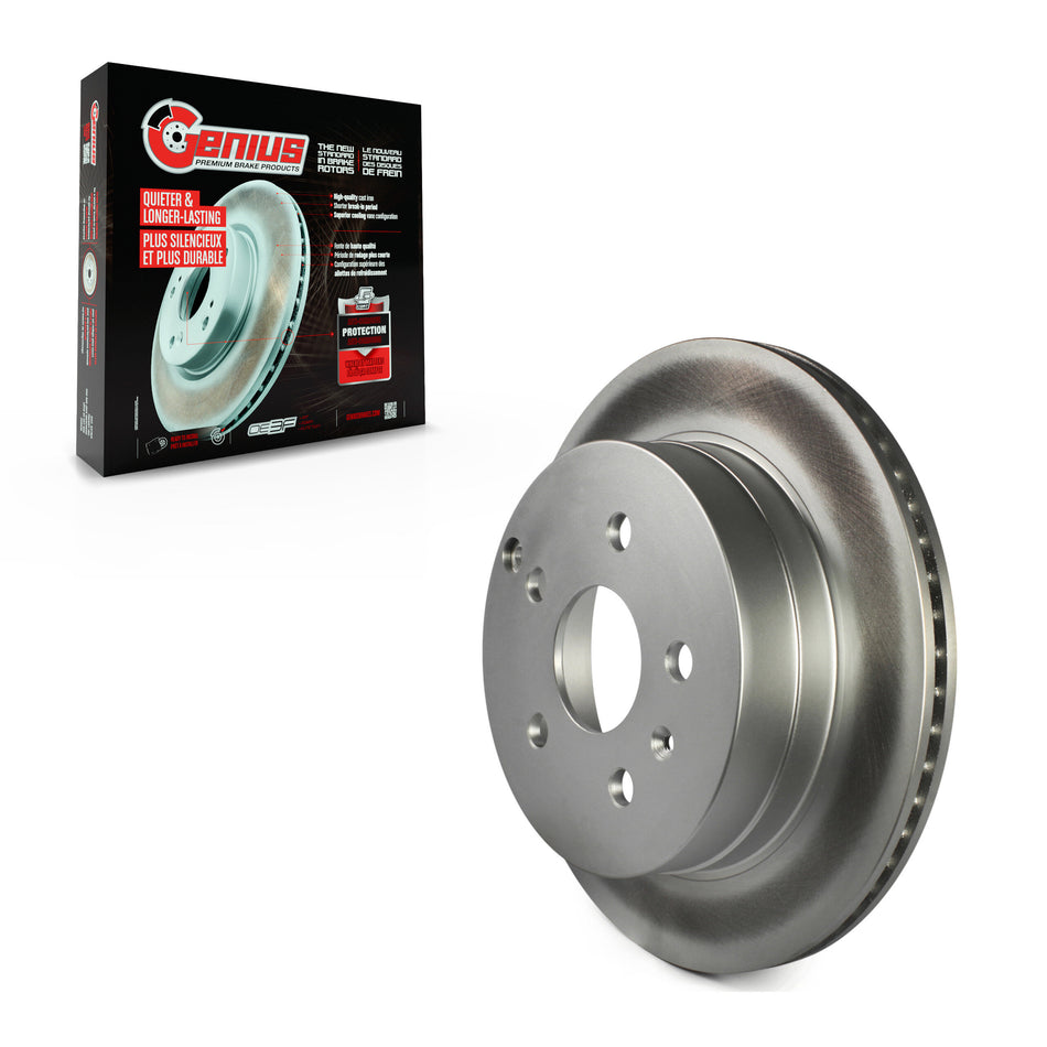 Rear Coated Disc Brake Rotor (1 Piece Only) GCR-580763 For 2010-2017 Chevrolet Equinox GMC Terrain