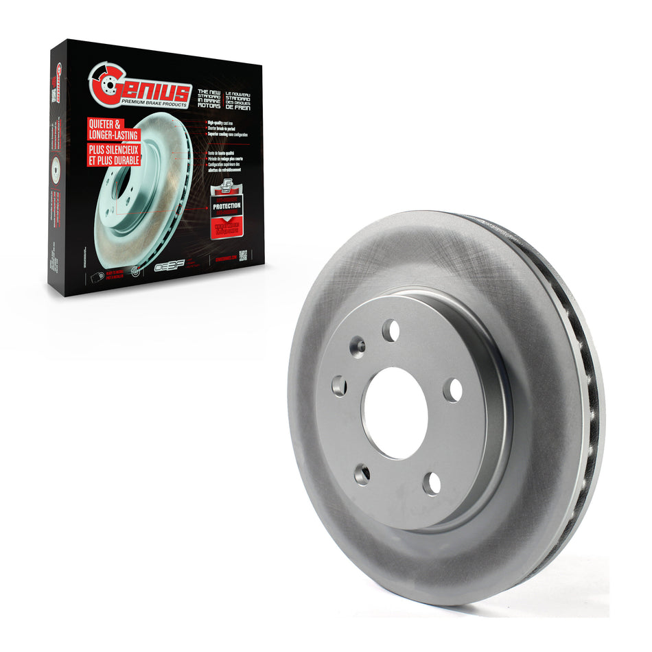 Front Coated Disc Brake Rotor (1 Piece Only) GCR-580839 For Chevrolet Malibu Buick Regal LaCrosse