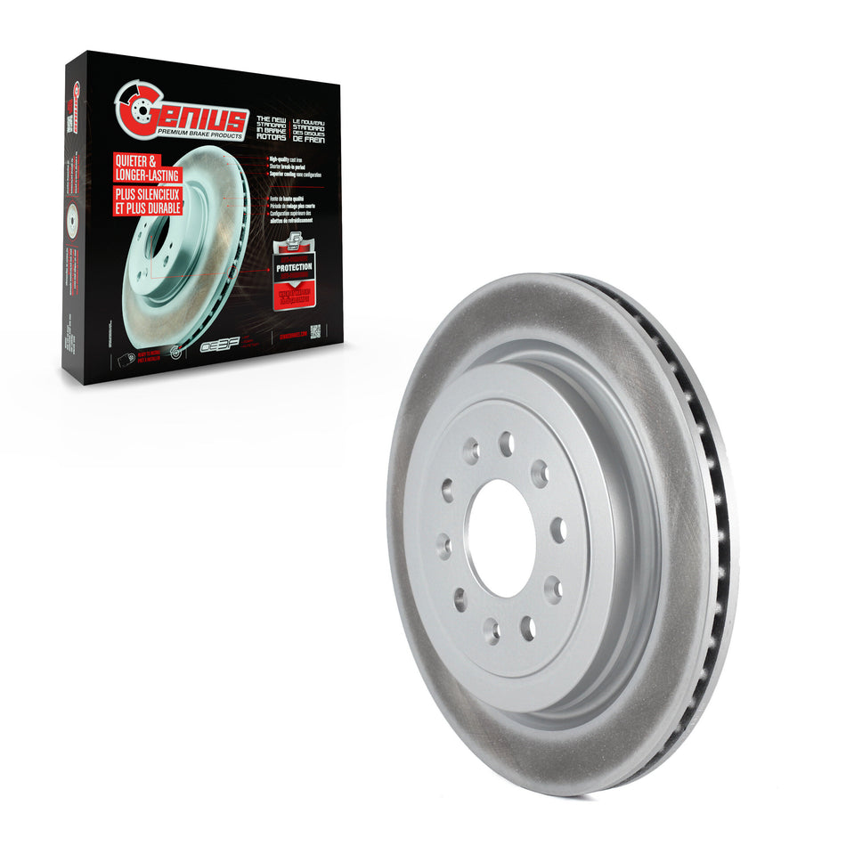 Rear Coated Disc Brake Rotor (1 Piece Only) GCR-581045 For Cadillac ATS