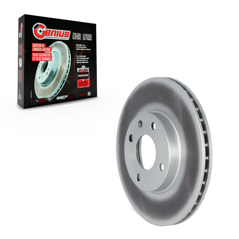 Front Coated Disc Brake Rotor (1 Piece Only) GCR-582031 For 2016-2022 Chevrolet Spark