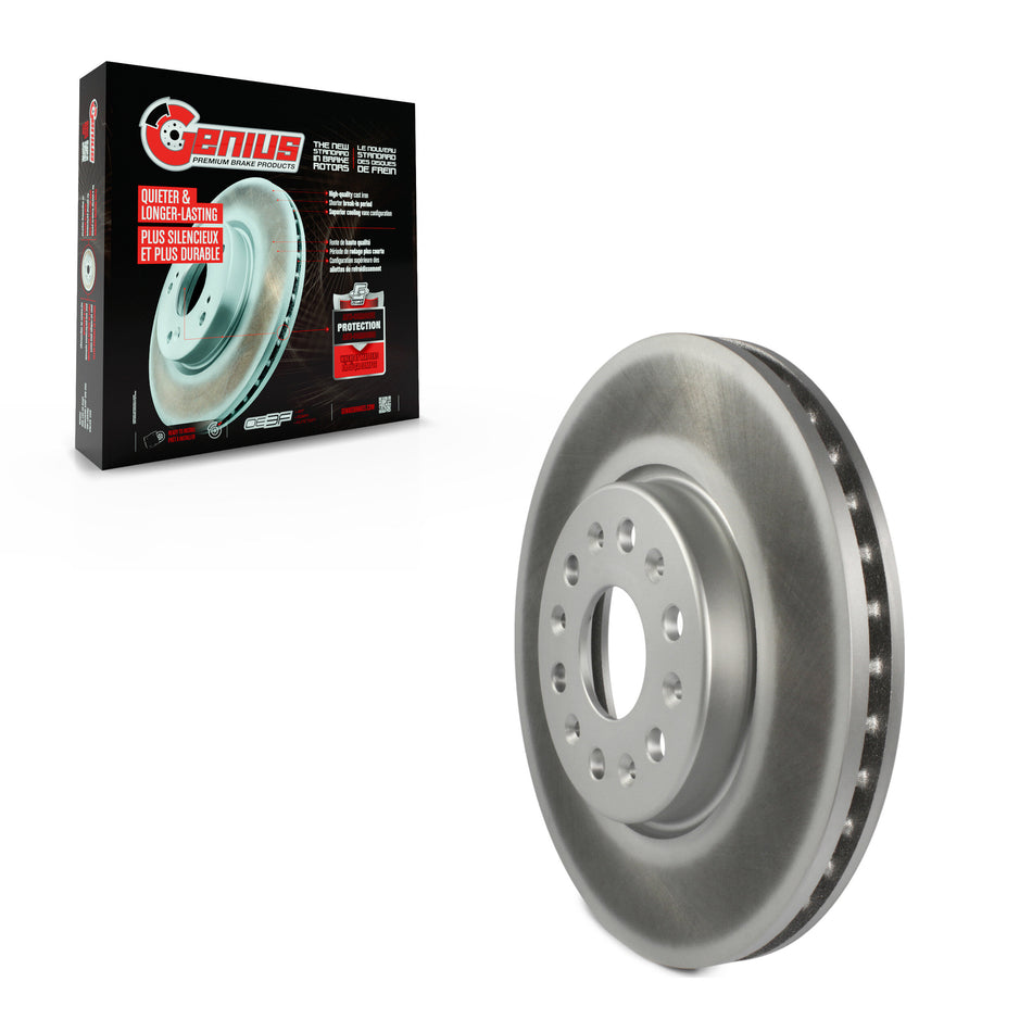 Front Coated Disc Brake Rotor (1 Piece Only) GCR-582061 For Chevrolet Traverse GMC Acadia Blazer EV