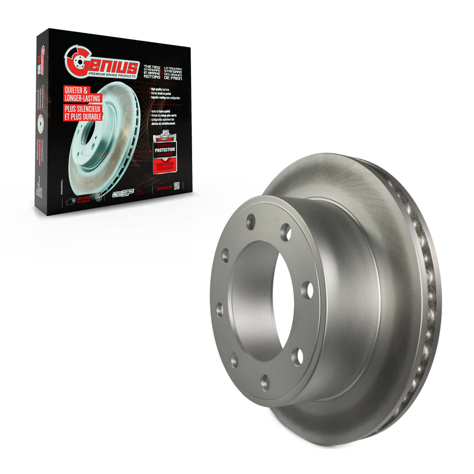 Rear Coated Disc Brake Rotor (1 Piece Only) GCR-66823 For Ford F-350 Super Duty F-250 Excursion