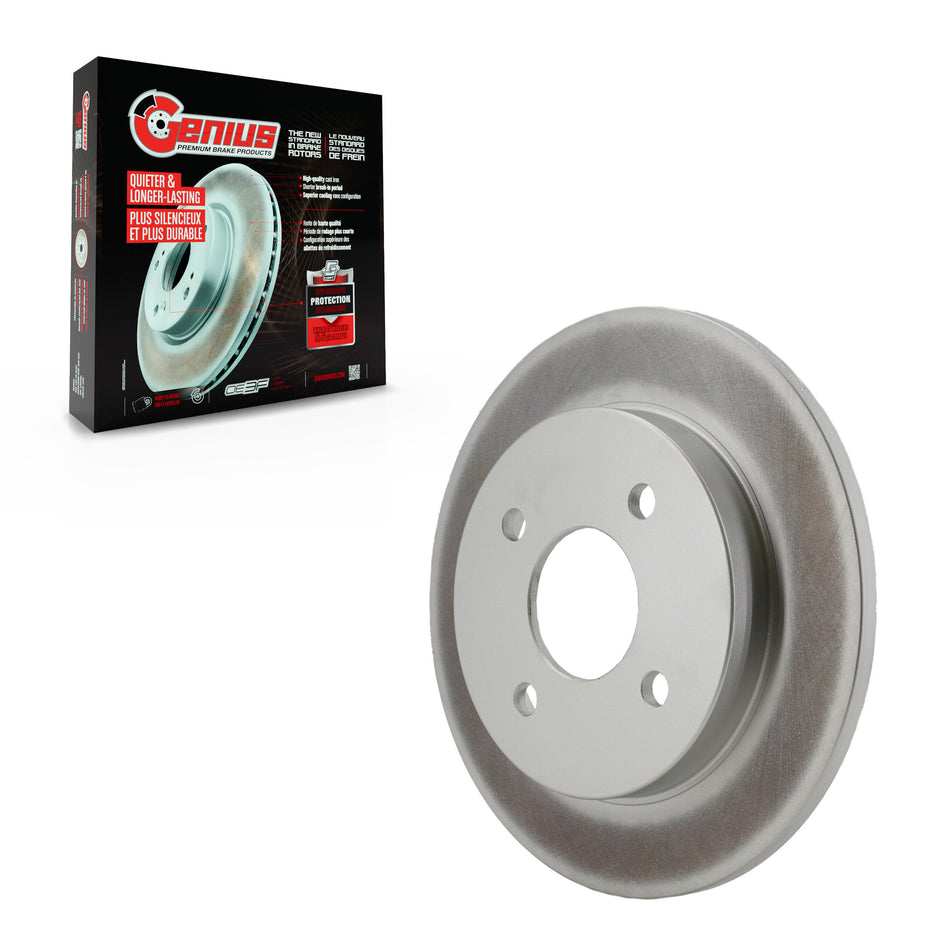 Rear Coated Disc Brake Rotor (1 Piece Only) GCR-680035 For Ford Focus Fiesta