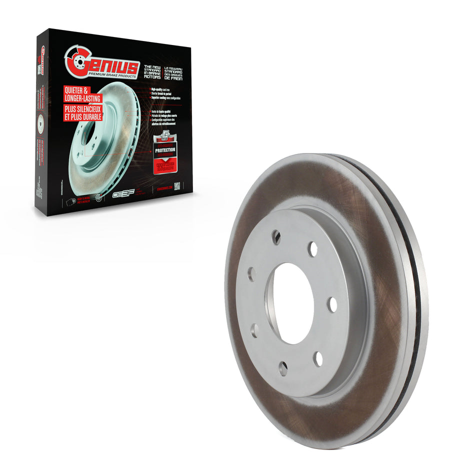 Front Coated Disc Brake Rotor (1 Piece Only) GCR-680181 For Ford F-150 Lincoln Mark LT 4WD