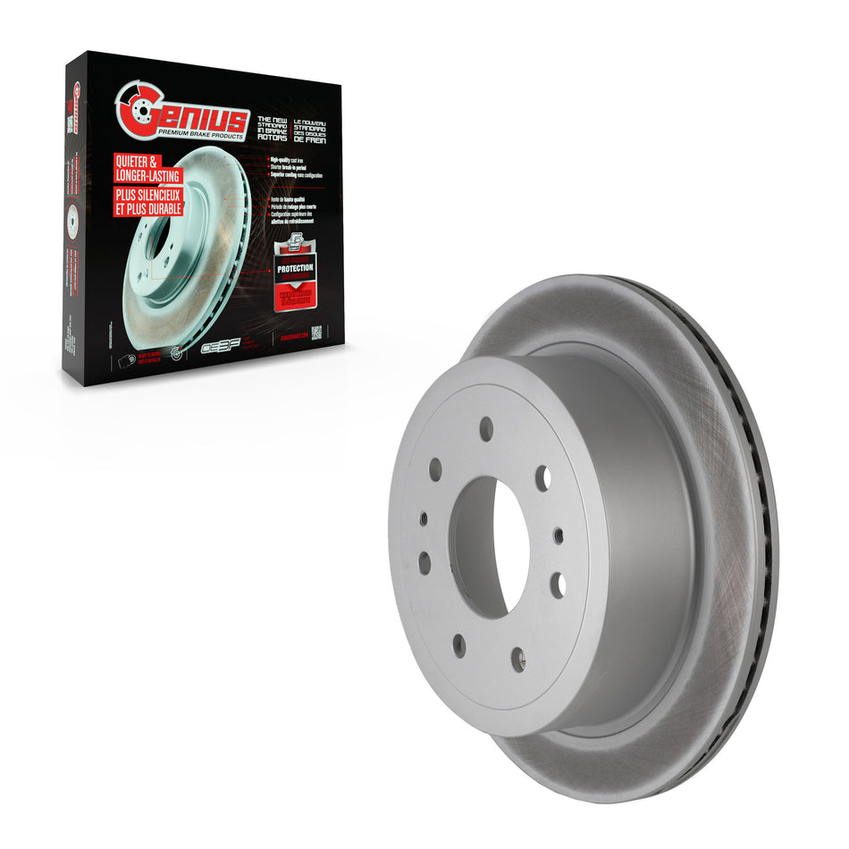 Rear Coated Disc Brake Rotor (1 Piece Only) GCR-680183 For Ford F-150 Lincoln Mark LT