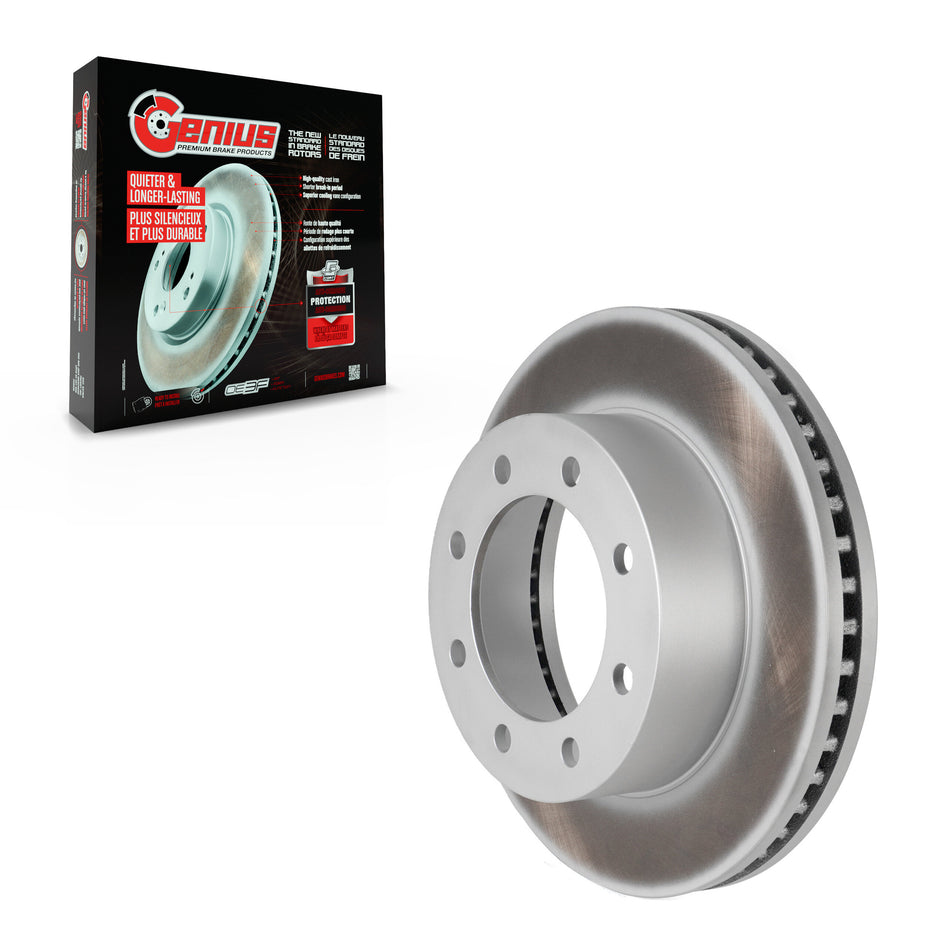 Front Coated Disc Brake Rotor (1 Piece Only) GCR-680280 For Ford F-350 Super Duty F-250 F-450
