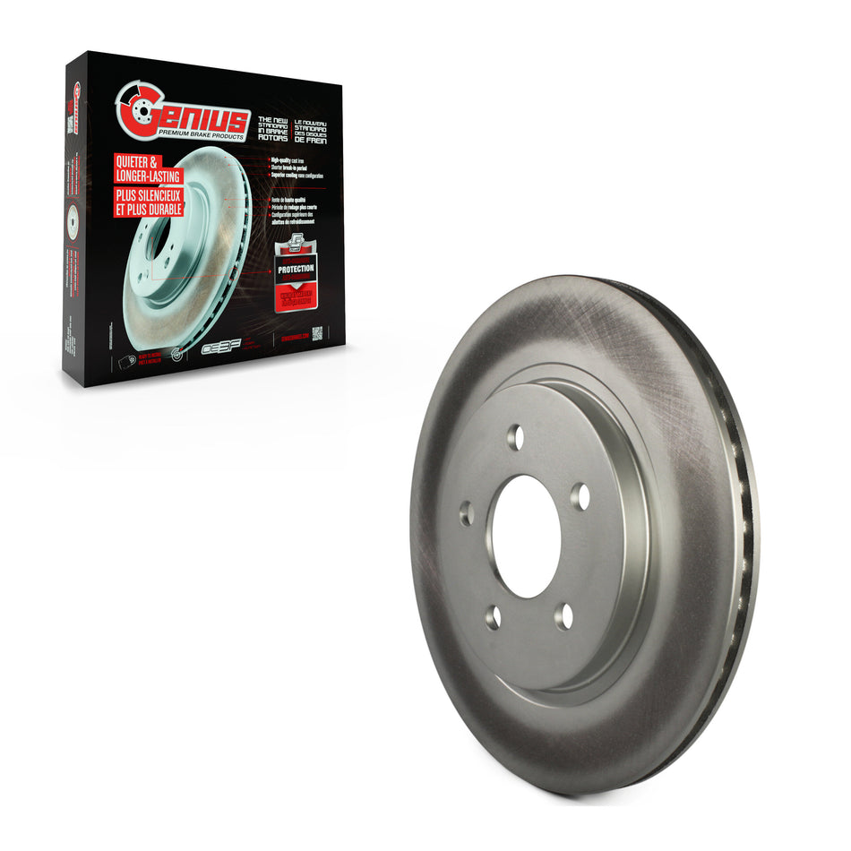Rear Coated Disc Brake Rotor (1 Piece Only) GCR-680318 For Ford Mustang