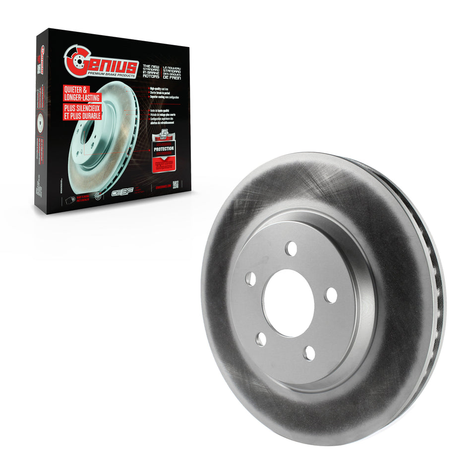 Front Coated Disc Brake Rotor (1 Piece Only) GCR-680326 For Ford Mustang