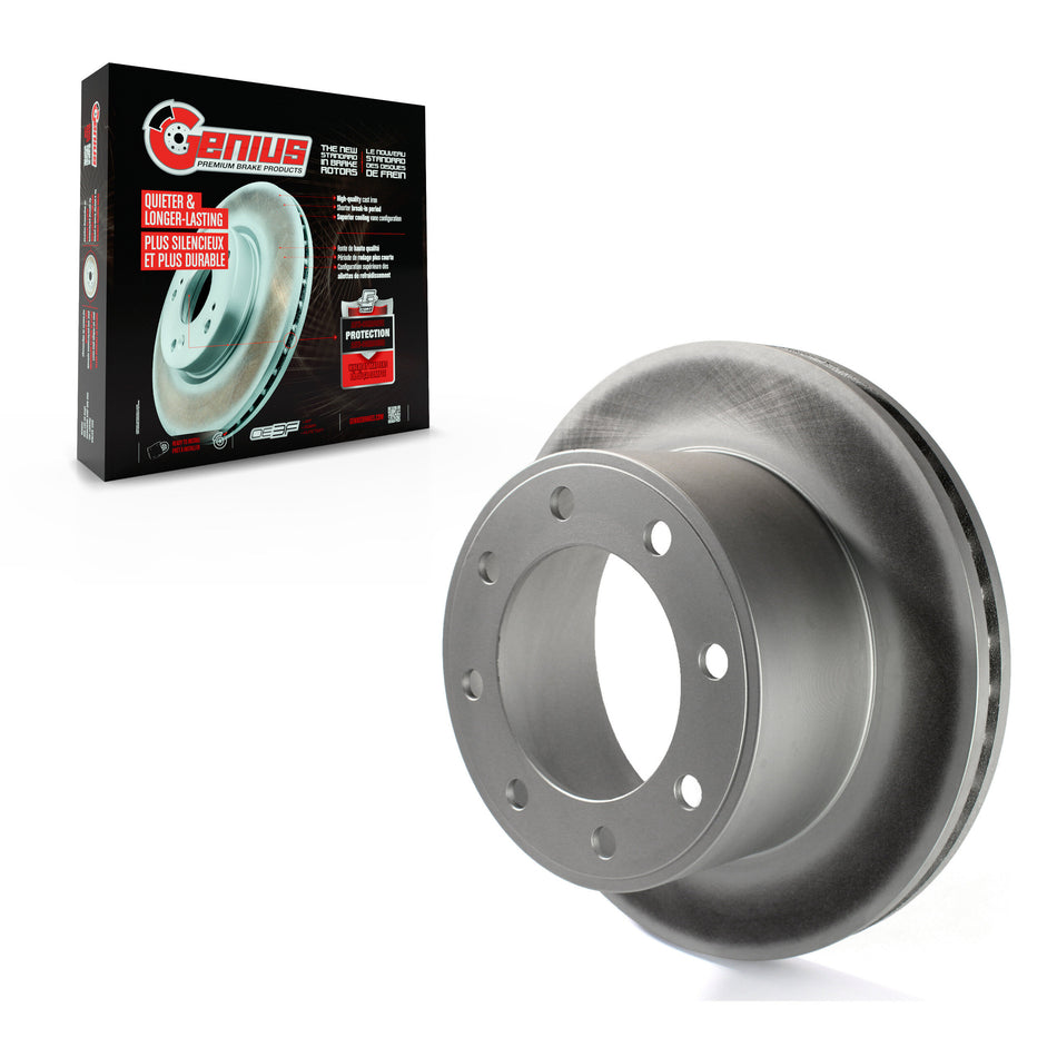 Rear Coated Disc Brake Rotor (1 Piece Only) GCR-680394 For 2005-2012 Ford F-350 Super Duty F-250