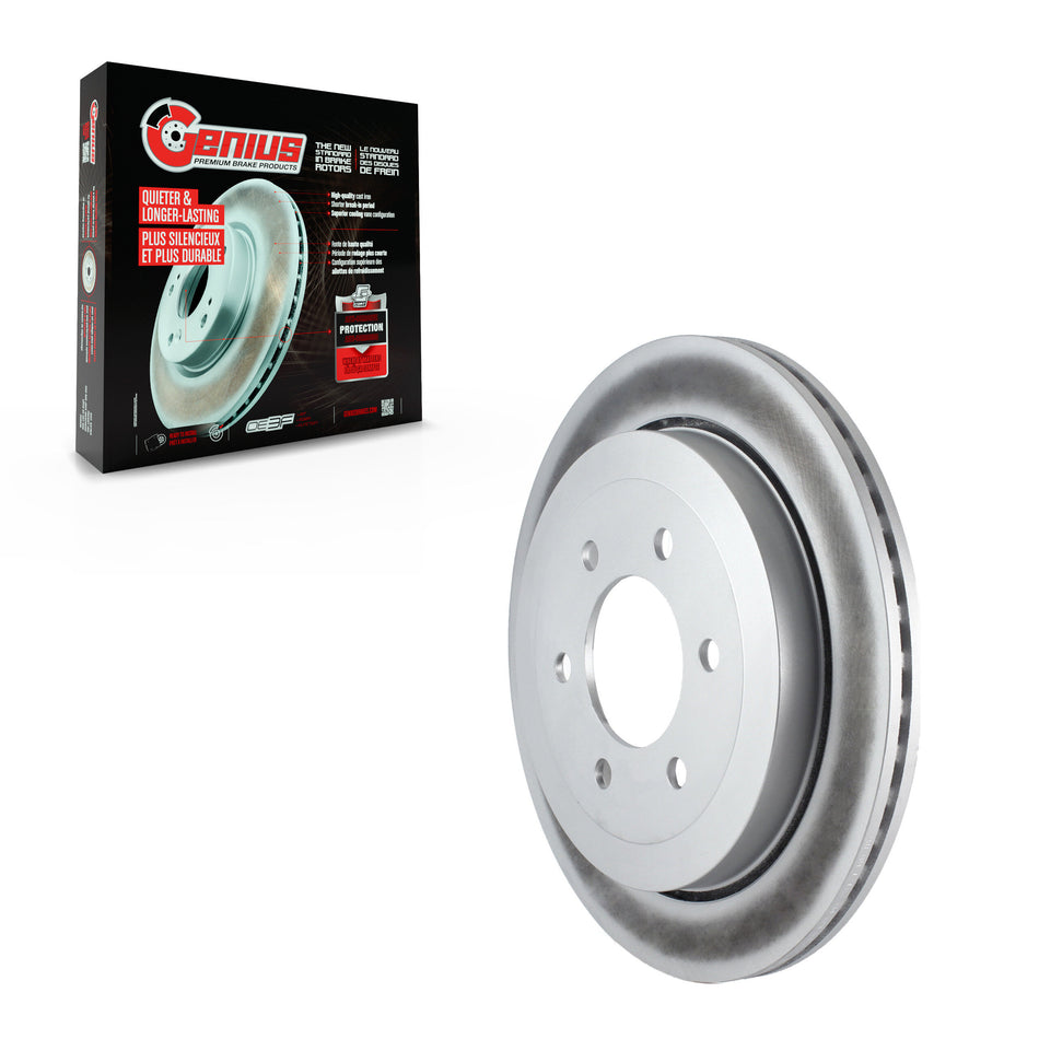 Rear Coated Disc Brake Rotor (1 Piece Only) GCR-680507 For Ford Expedition Lincoln Navigator