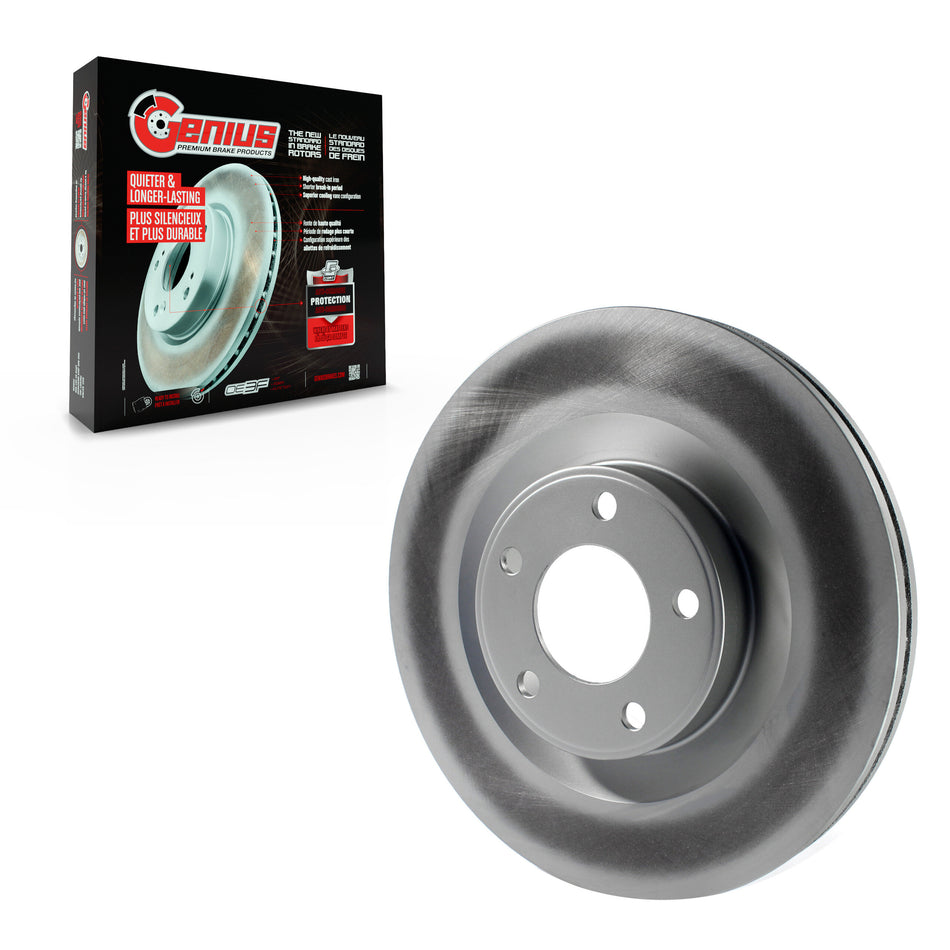 Front Coated Disc Brake Rotor (1 Piece Only) GCR-680544 For Ford Edge Lincoln MKX