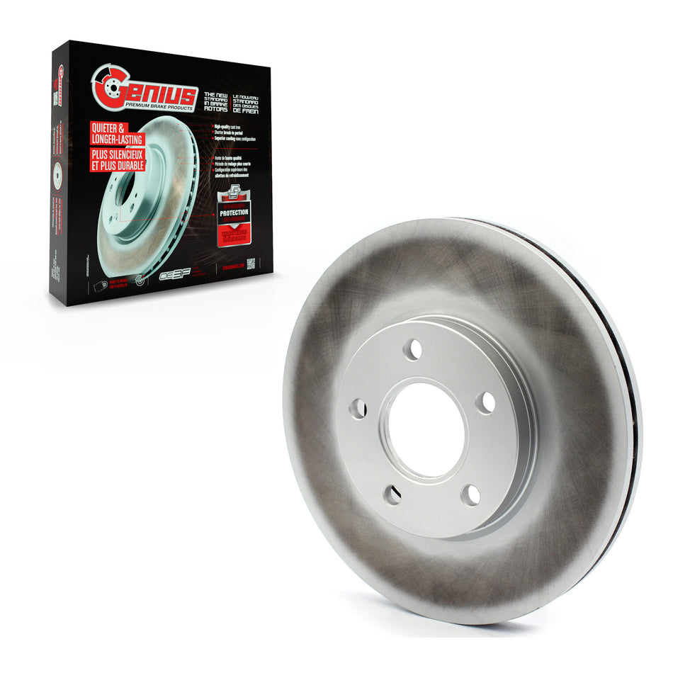 Front Coated Disc Brake Rotor (1 Piece Only) GCR-680765 For 2010-2013 Ford Transit Connect